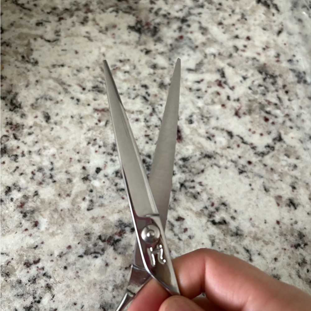 Silver Professional Grooming Scissors Stainless S… - image 1